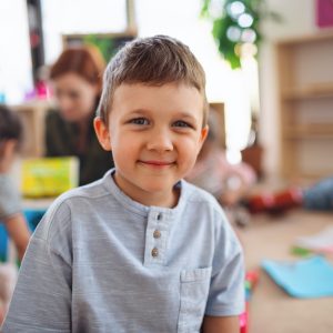 Young student in classroom for IEP and 504 Plan support